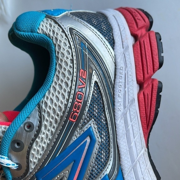 New Balance 680 V2 Womens Running Sneakers Gray/Blue,Size 10 - Picture 3 of 8